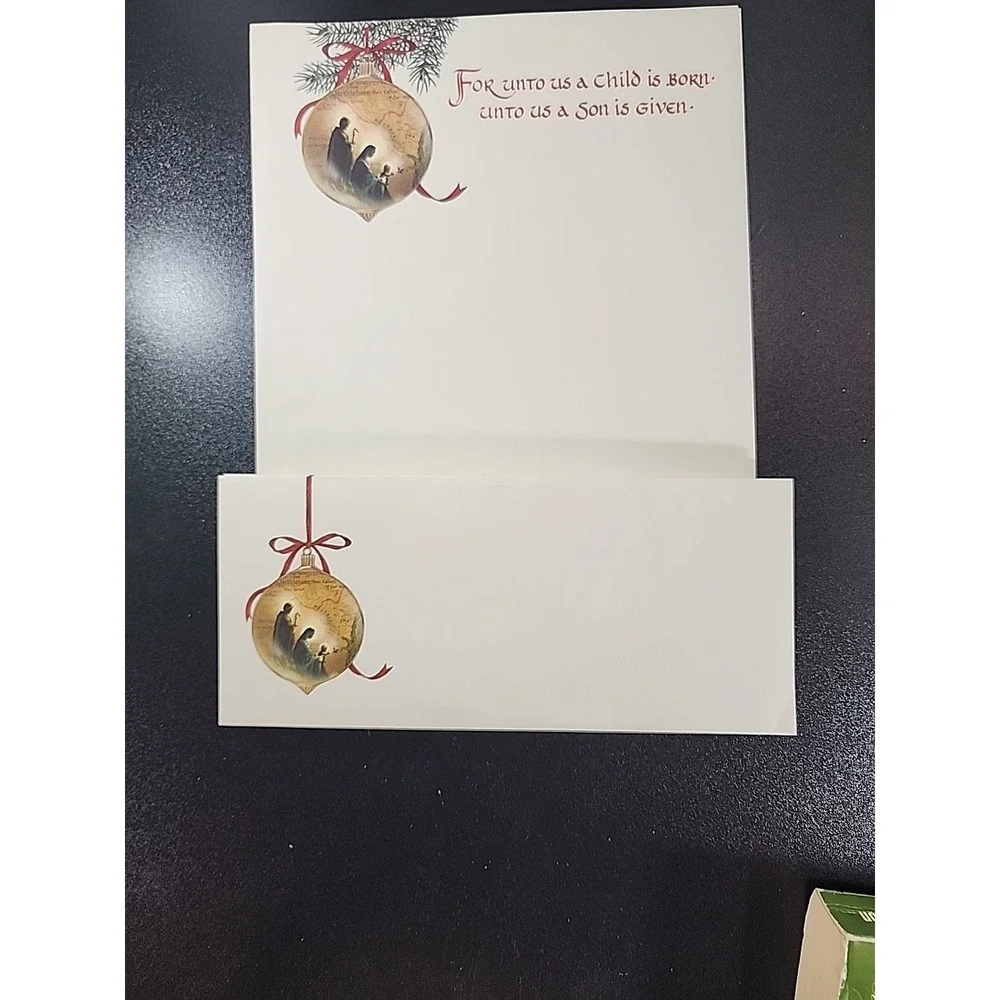 24 Sheets Computer Stationary Christmas Letter Announcments, Junk Journal Paper